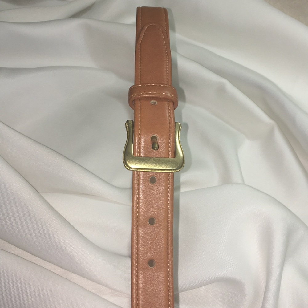 COACH 3911 LEATHER BELT BUTTERSCOTCH BRASS BUCKLE
